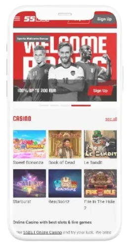 55bet Casino mobiele app